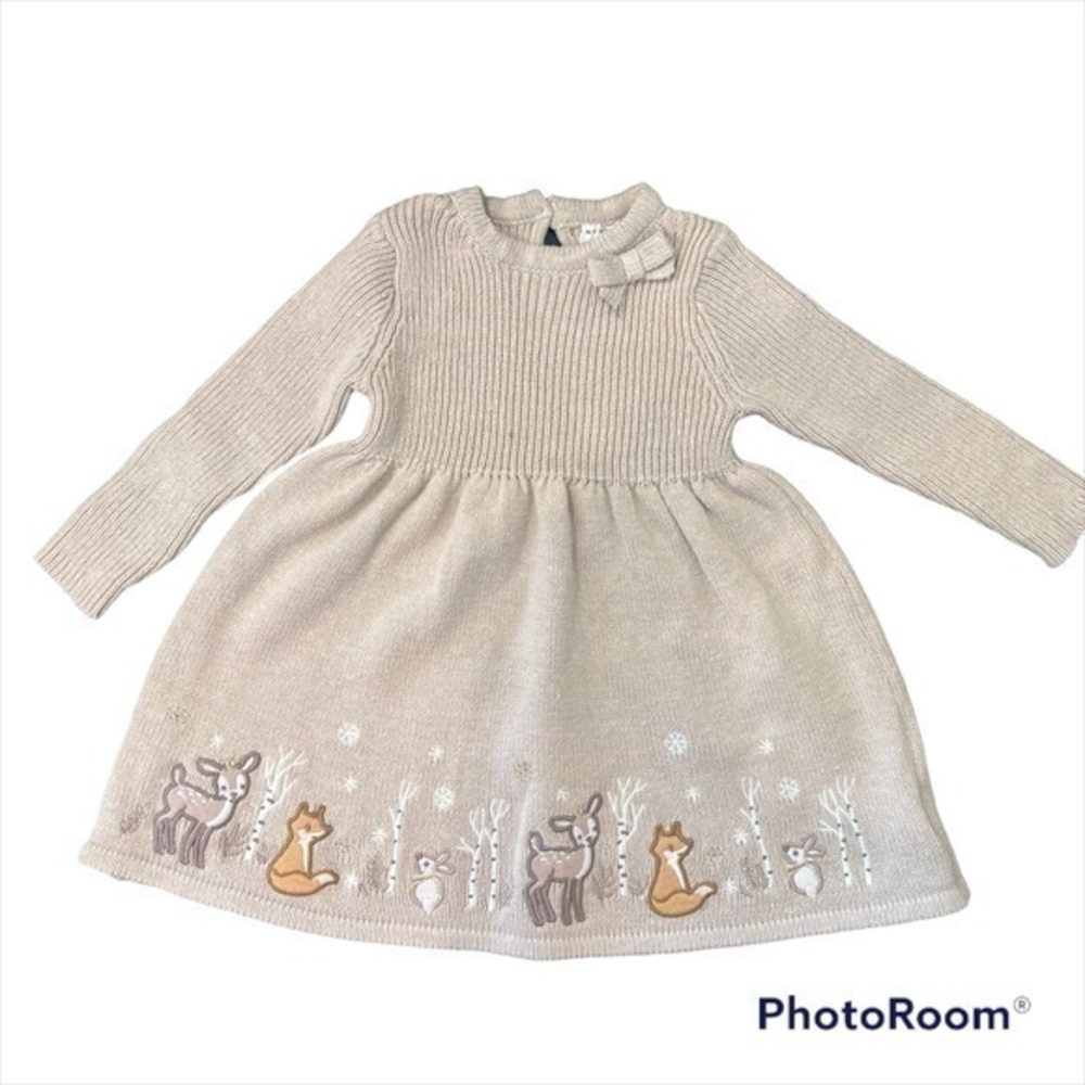 Max Studio Baby Knit Long Sleeve Dress